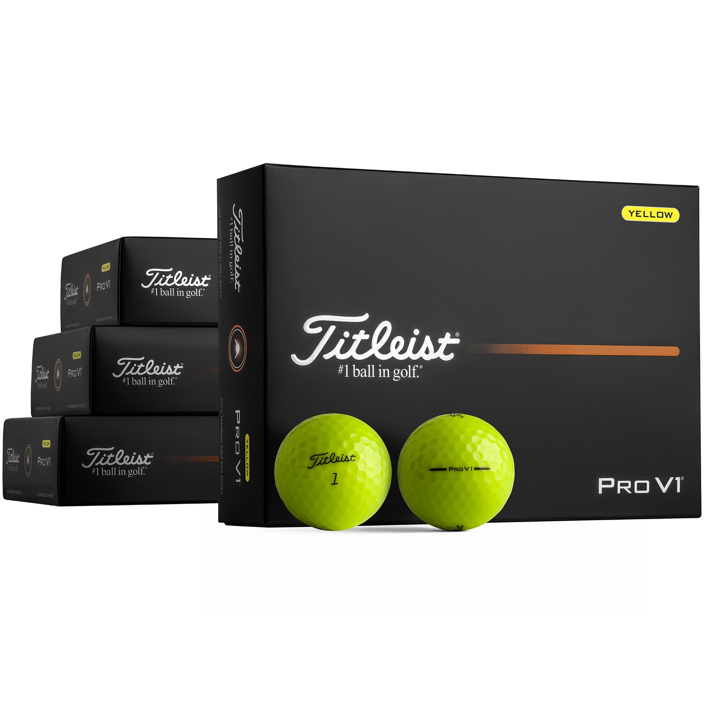 Titleist Pro V1 Gelb 3+1 Dutzend Gratis