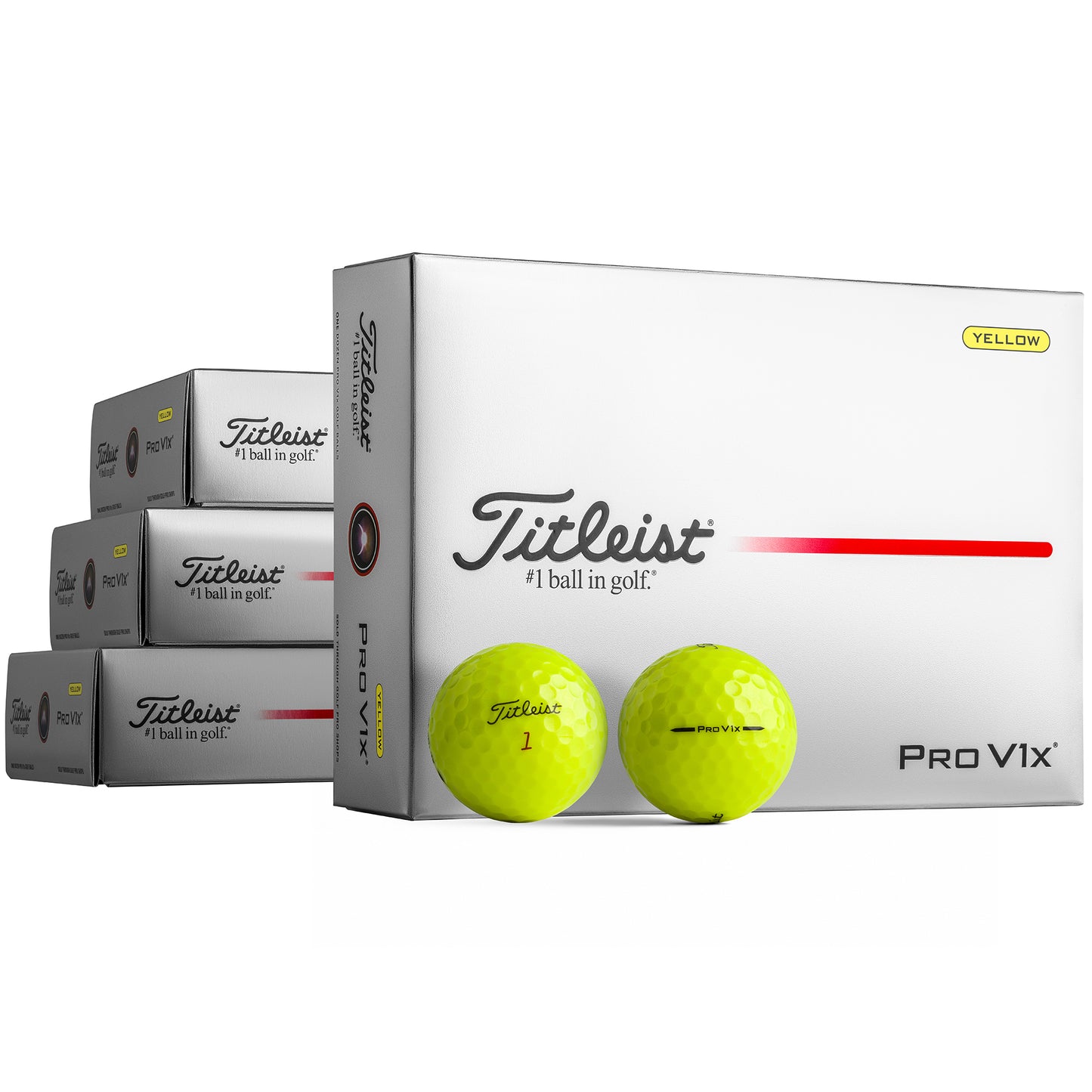 Titleist Pro V1x Gelb 3+1 Dutzend Gratis