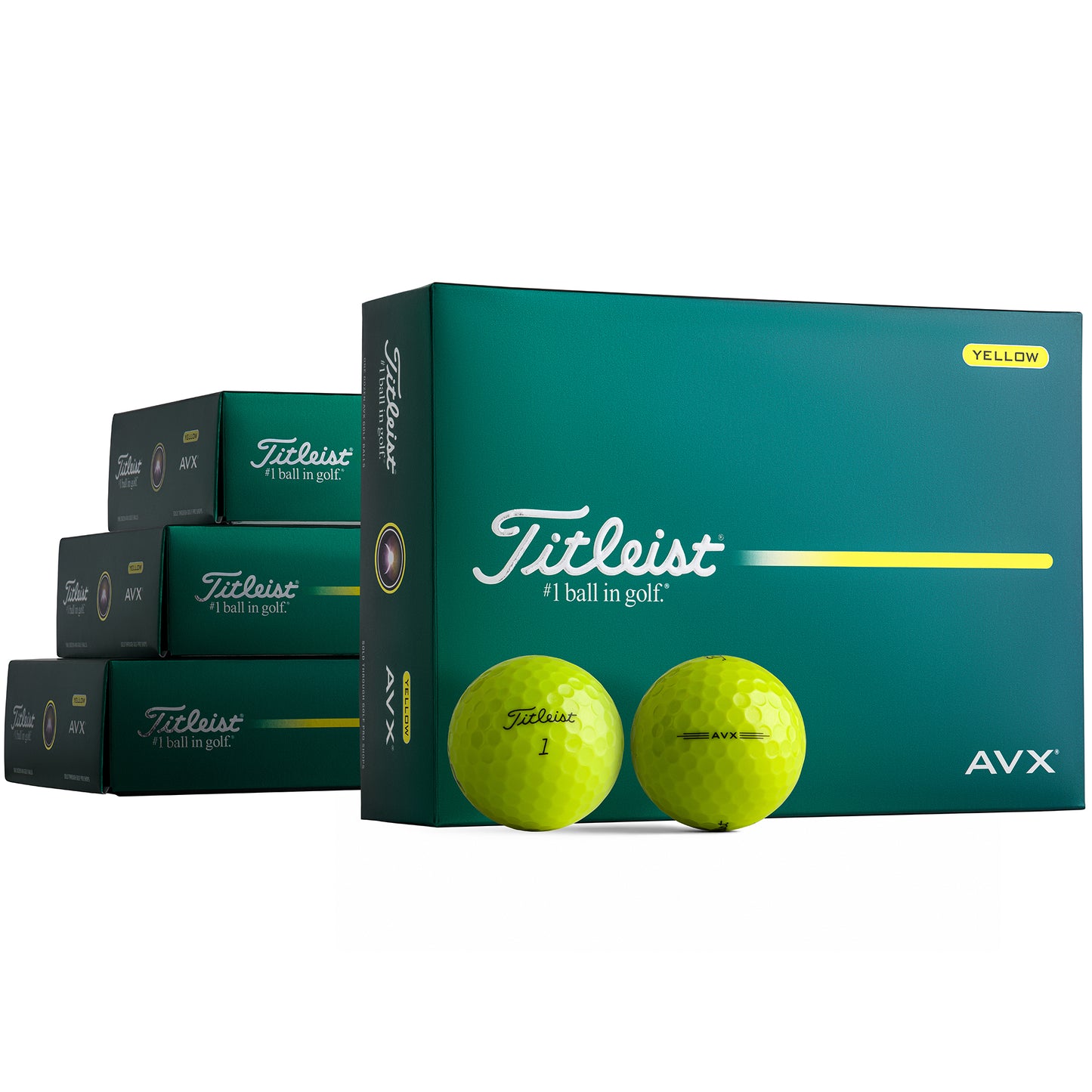 Titleist AVX Gelb 3 + 1 Dutzend Gratis