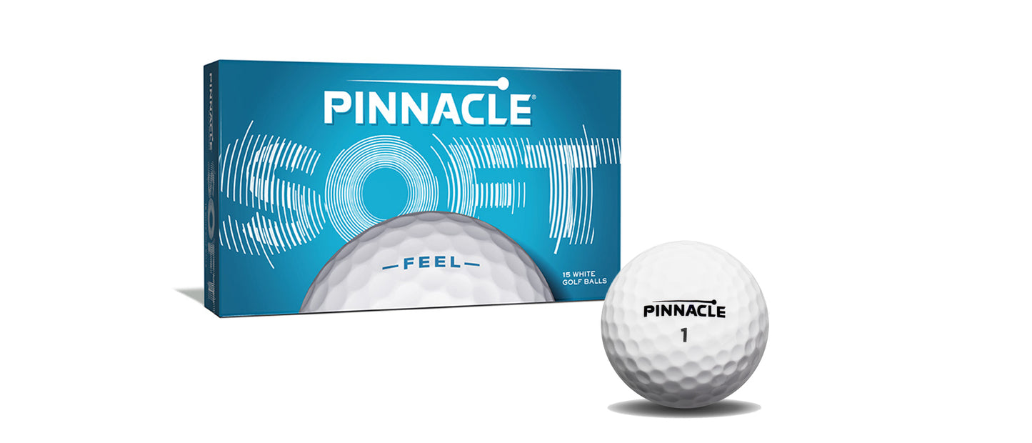 Pinnacle Soft Weiss 15 Stück - golfballversand