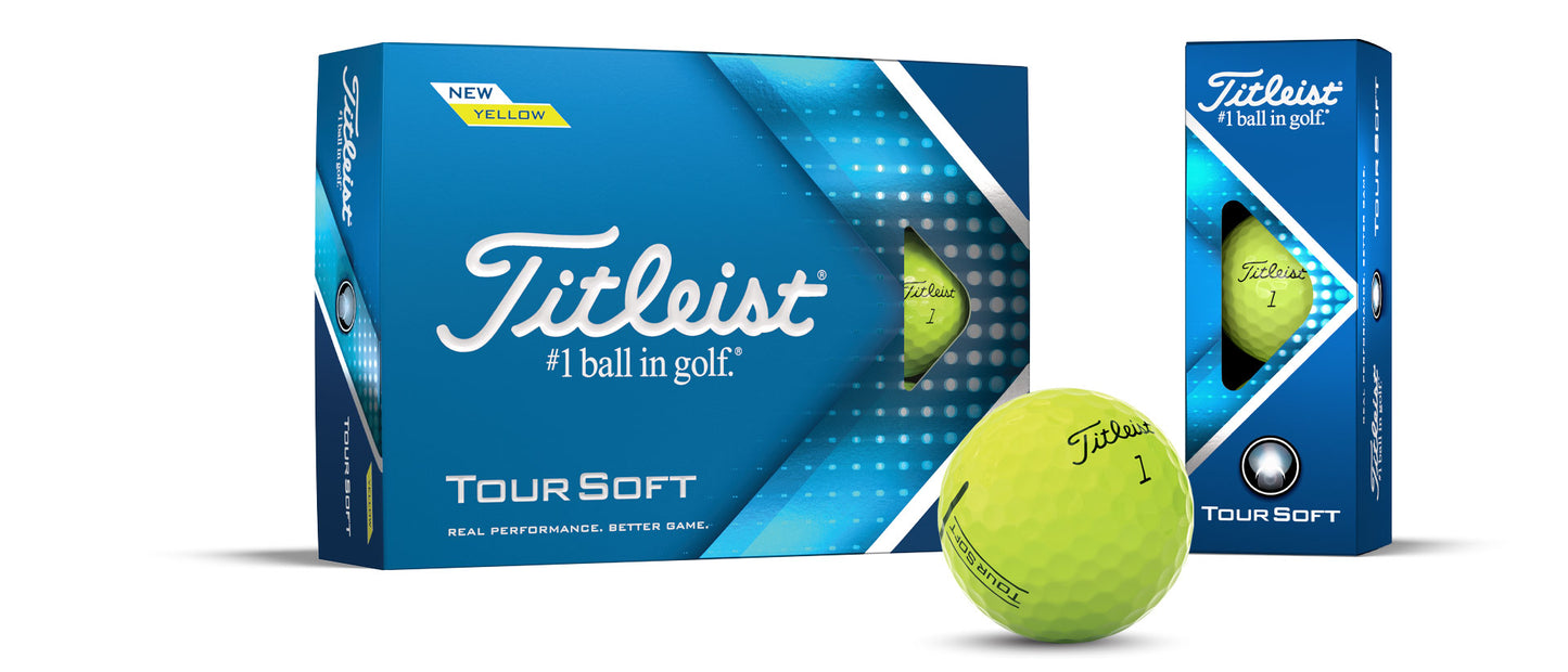 Titleist Tour Soft Gelb 12 Stück - golfballversand