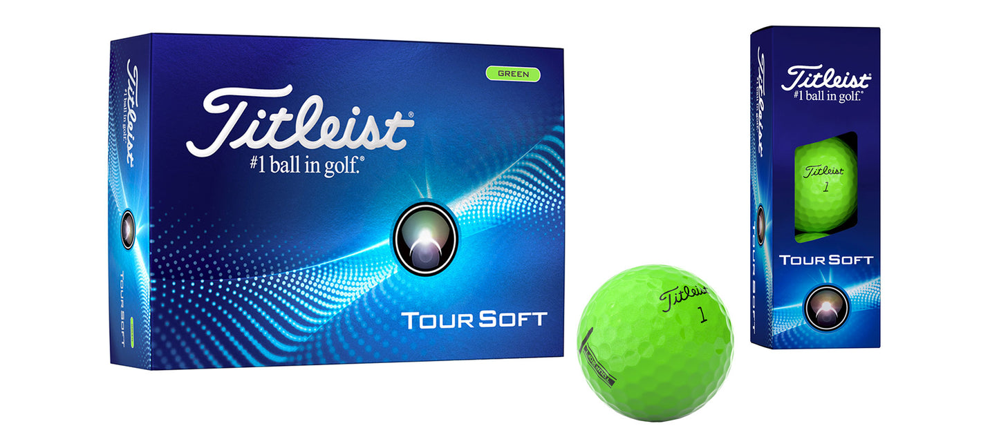 Titleist Tour Soft 2024 Grün 12 Stück - golfballversand