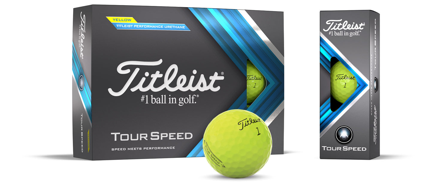 Titleist Tour Speed Gelb 12 Stück - golfballversand