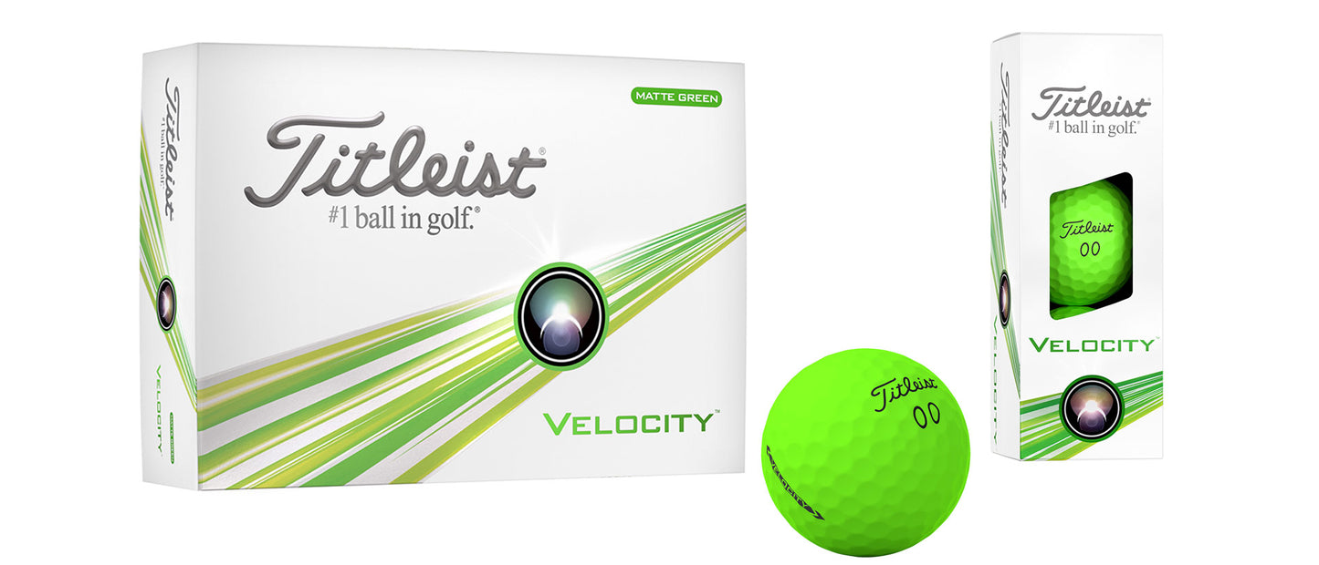 Titleist Velocity 2024 Grün 12 Stück - golfballversand