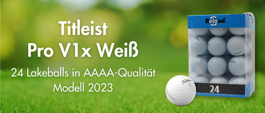 24 Titleist Pro V1x Weiß Lakeballs Modell 2023