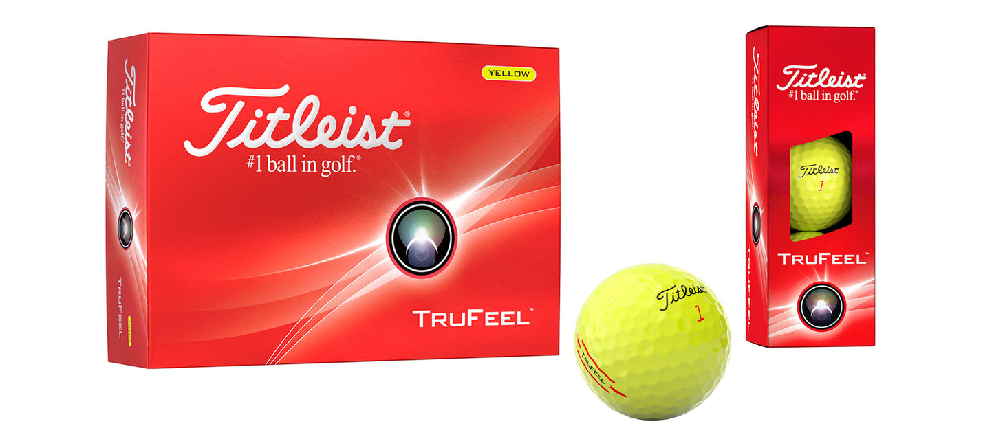 Titleist TruFeel 2024 Gelb 12 Stück - golfballversand